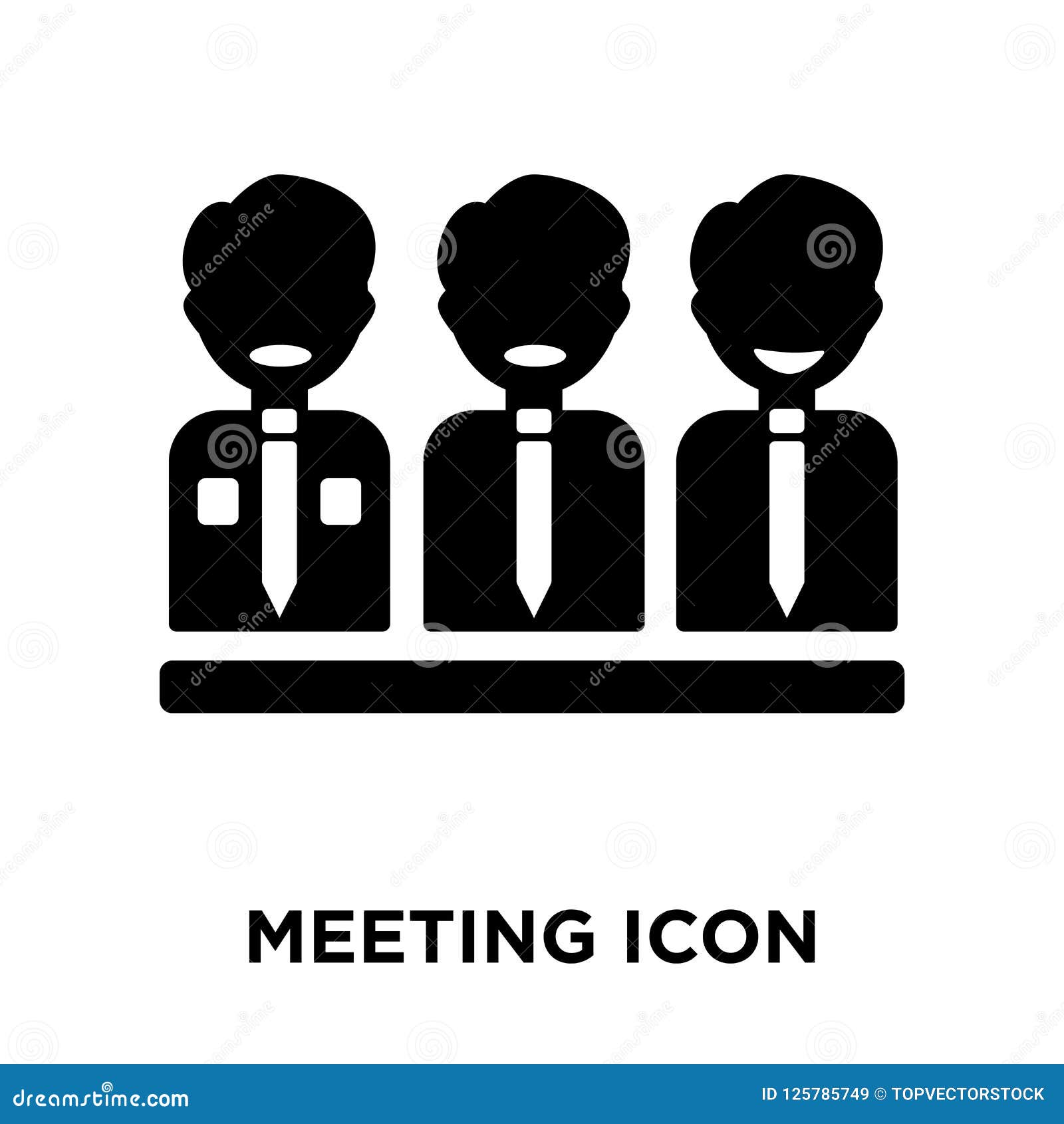 meeting iconÃÂ    on white background, logo concept
